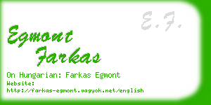 egmont farkas business card